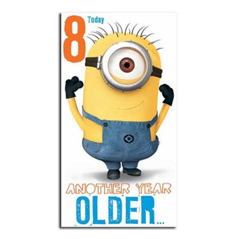8 Today 8th Birthday Minions Card £2.10